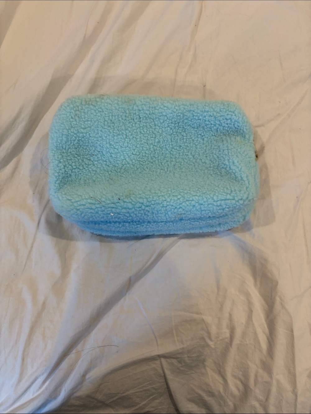 Sephora Light Blue Plush Bath Storage Pouch